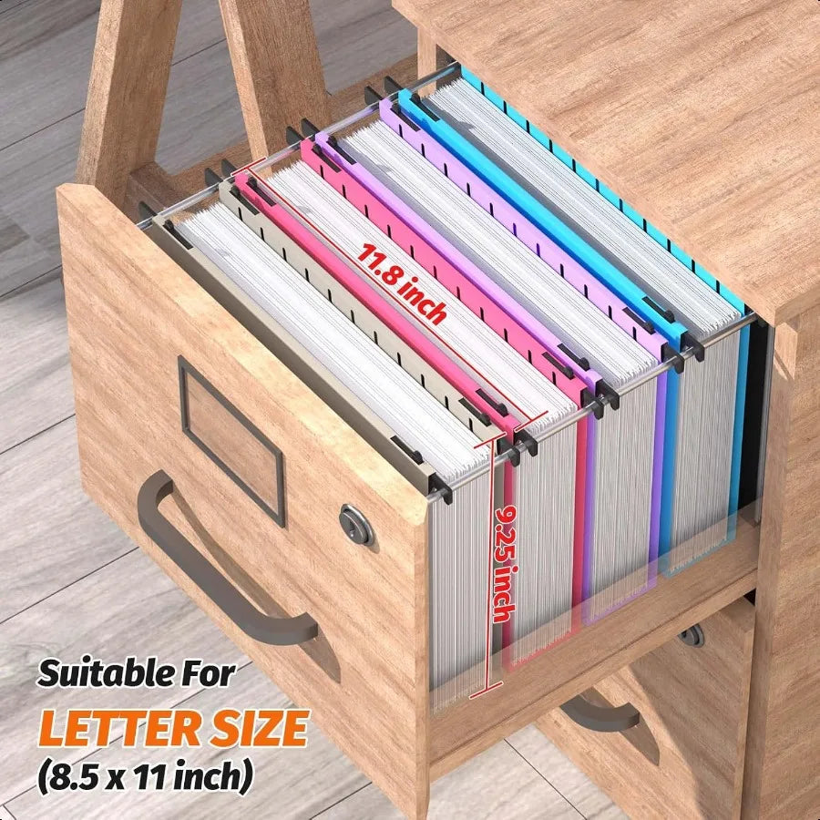 Extra Capacity Plastic Hanging File Folders – 12 Pack Letter Size, Heavy-Duty Reinforced Hang Folders with 2-Inch Expansion for Filing Cabinets