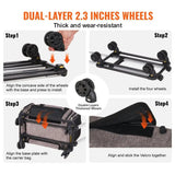 Airline-Approved Cat & Dog Carrier with Wheels – Rolling Travel Bag with Telescopic Handle, Ventilated Design & Shoulder Strap