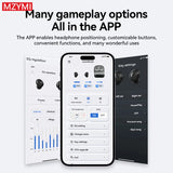 MZYMI S07 ANC Wireless Earbuds – TWS Bluetooth In-Ear Headphones with Active Noise Cancelling, ENC Mic & App Control