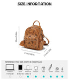 Toutou Brown Fashion Backpack for Women – Large Capacity Japanese & Korean Style Student Travel Bag