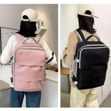 35L Waterproof Travel Backpack for Women – Dry & Wet Separation Laptop Bag with USB Charging Port