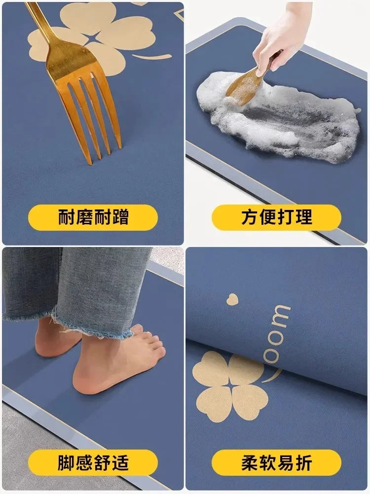 Absorbent Bathroom Rug – Quick-Dry Non-Slip Shower Mat, Washable Toilet Carpet, Soft & Durable 🚿🛁