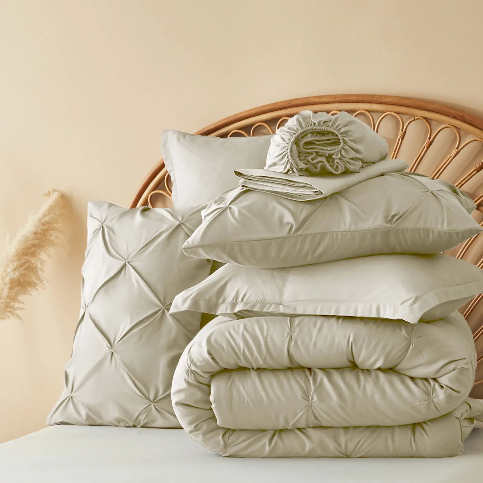 5-7 Piece Queen Bed-in-a-Bag Comforter Set – Includes Comforter, Sheets & Pillowcases for Full/King/Twin