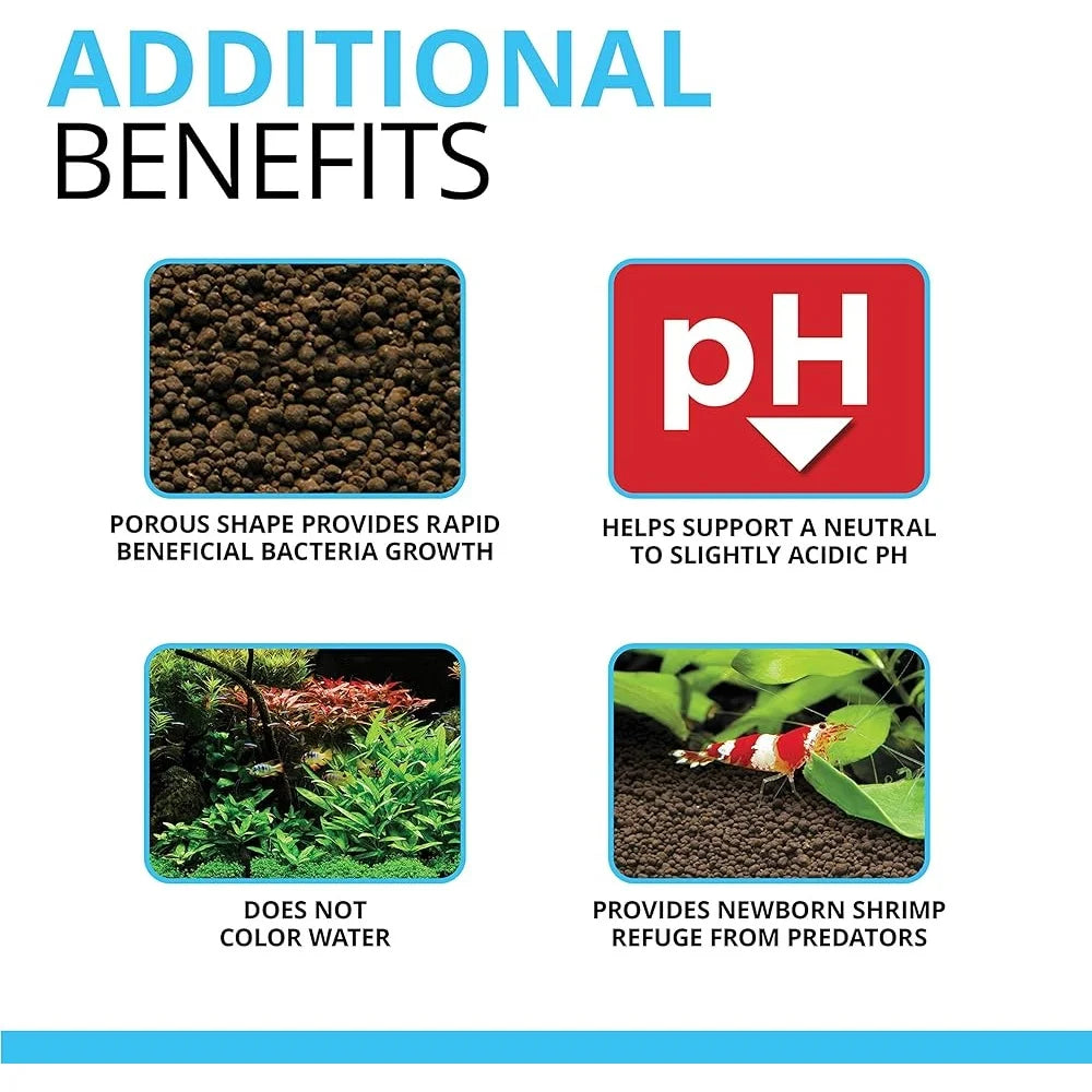 AquaTerra Volcanic Aquarium Substrate – 8.8 lb Plant-Growth Soil for Freshwater Tanks & Shrimp Habitats
