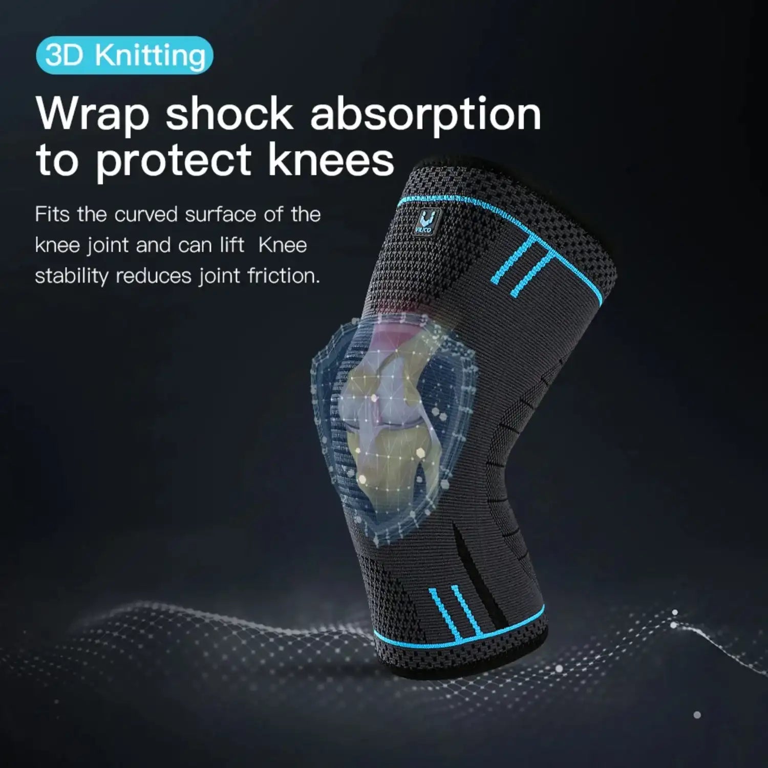 Compression Knee Sleeve for Sports – Support Brace for Running & Gym