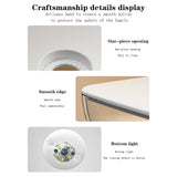 Aquarium Starter Kit – Mini Desktop Betta Fish Tank with Top Feeding Hole & Built-In Bottom Light, Rectangular Tabletop Design