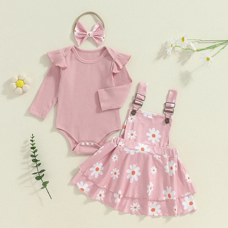 Adorable Baby Girls Winter Outfit Set – Knit Sweater, Plaid Skirt & Matching Headband 3-Piece Clothing Ensemble