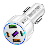 75W multi-port car charger – fast USB car adapter with multiple charging ports, phone & device charger for cars and travel