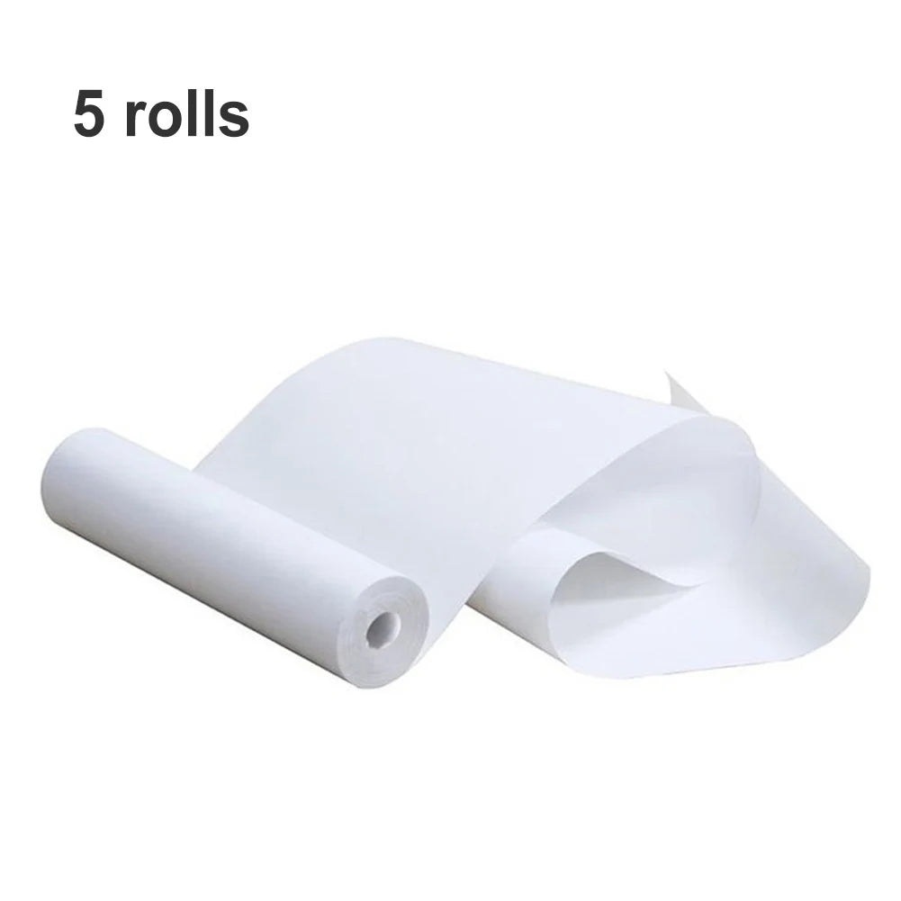 5-Pack Oil-Resistant Thermal Fax Paper Rolls – 210×30 mm, Long-Term Storage