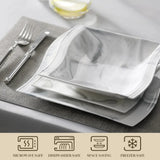 MALACASA Flora 30-Piece Marble-Pattern Porcelain Dinnerware Set – Service for Six
