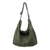 Japanese Harajuku Canvas Messenger Bag — Retro Large-Capacity Crossbody Handbag for Travel & Daily Use