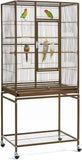 Metal Large Bird Cage with Stand – Spacious Parrot & Parakeet Habitat for Cockatiels, Lovebirds, Budgies, Finches & Canaries