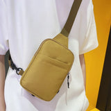 Men’s Moto Biker Chest Crossbody Bag — Outdoor Sports Sling Messenger Shoulder Pack