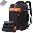 40L Expandable Travel Backpack — Waterproof Large-Capacity Luggage & Laptop Bag for Business + Adventure Trips