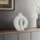 2PCS Hollow Snuggle Resin Vase Set – Nordic Decorative Flower Vases for Modern Home & Office Décor