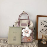 Kawaii School Backpack – Casual Fashion Student Rucksack with Cute Pins for Travel, Shopping & Outdoor Use