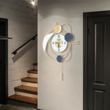 21cm Modern Golden Wall Clock – Silent Quartz Iron Clock with Large Dial | Fashionable Wall Decoration for Home & Office