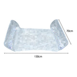 PVC Water Hammock Lounger – Foldable Inflatable Floating Swimming Mattress with Sequins for Adults & Pool Parties