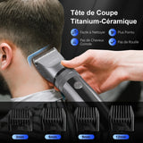 Sejoy Electric Hair Clippers – USB Rechargeable Grooming Kit with LED Battery Display & 4 Guide Combs 🤜✂️