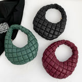 Women’s Soft Satchel Bag 👜 – Versatile Cloud Pleated Quilted Tote & Lightweight Clutch for Stylish Everyday Use