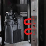 Magnetic gym crossbody bag – water bottle pouch with phone holder, lightweight fitness & travel sports organizer for men & women