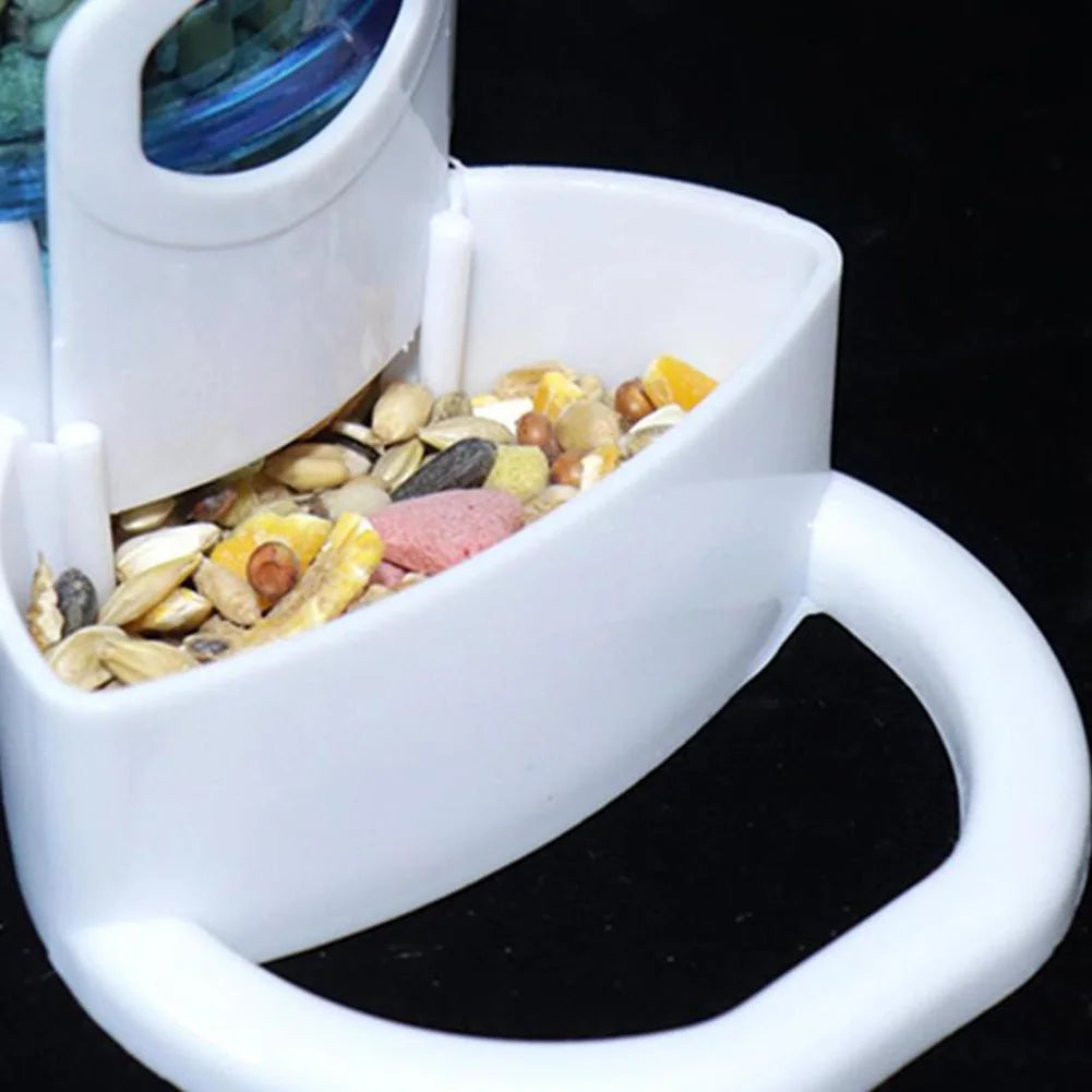 Bird Water Drinker & Feeder Container – Cage Dispenser for Parrots, Squirrels & Small Birds, Food & Water Box Accessory