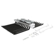 22-Arm Pull-Out Trousers Rack Steel Pants Hanger Bar Slide-Out Closet Organiser (Black)