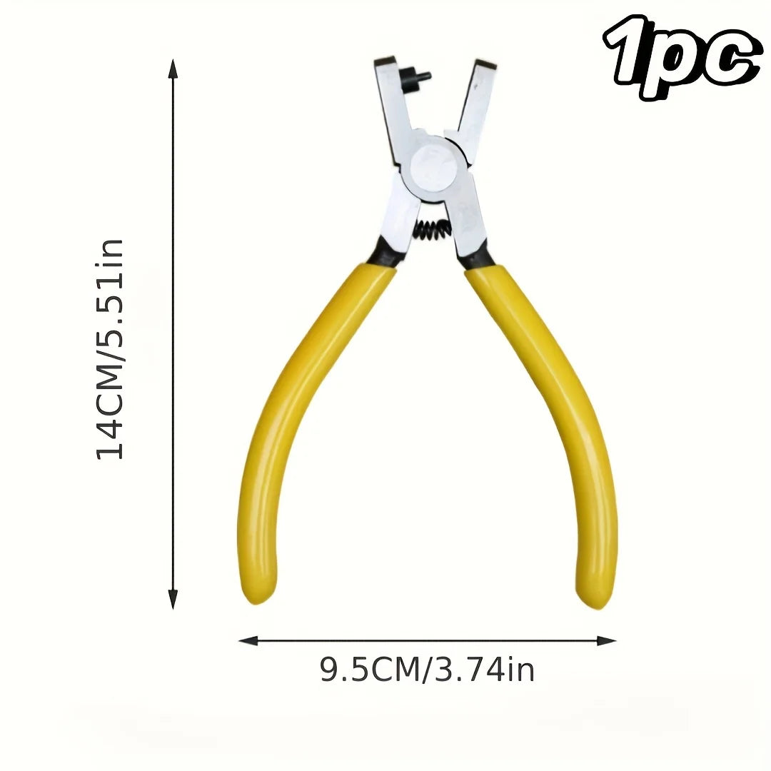 2.0mm Universal Tungsten Steel Leather Hole Punch Pliers – Hand Strap Punch Tool for Watch Bands, Belts, Dog Collars & DIY Crafts