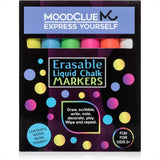 Liquid Chalk Markers – 6-Pack Neon Erasable Pens for Windows, Mirrors, Whiteboards & Chalkboards