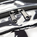 Clear Transparent School Backpack – Water-Resistant PVC Bag with Reinforced Straps | Security-Compliant Student Bookbag