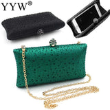 Luxury Rhinestone Chain Clutch Handbag for Women – Party Wedding Shoulder & Crossbody Evening Bag
