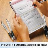Retractable Ballpoint Pen Set – 1.0mm Midpoint Bulk Pack (50-Count) with Comfortable Grip – Black Ink ✒️🖤