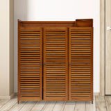 SONGMICS Wooden Shoe Storage Rack – Elegant Entryway/Closet Organizer