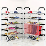 5-Tier Stainless Steel Stackable Shoe Rack – Adjustable Shoe Organizer for Closet & Entryway