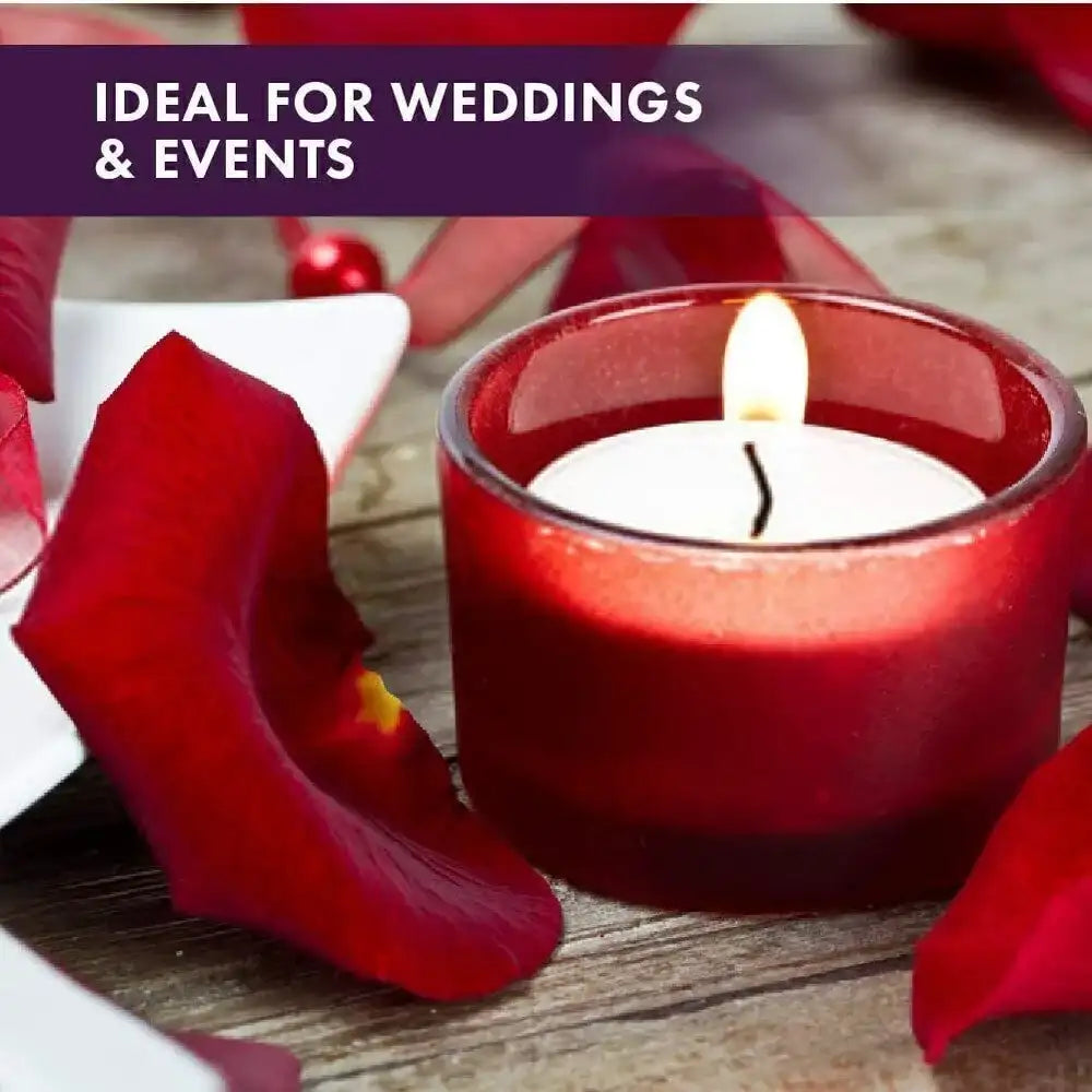 200-Pack White Unscented Tea Light Candles – Bulk Dripless 4-Hour Burn for Home, Events & Decorations”