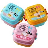 Cartoon Healthy Plastic Lunch Box – Microwave & Oven Safe Bento Box for Kids, Food Container Dinnerware