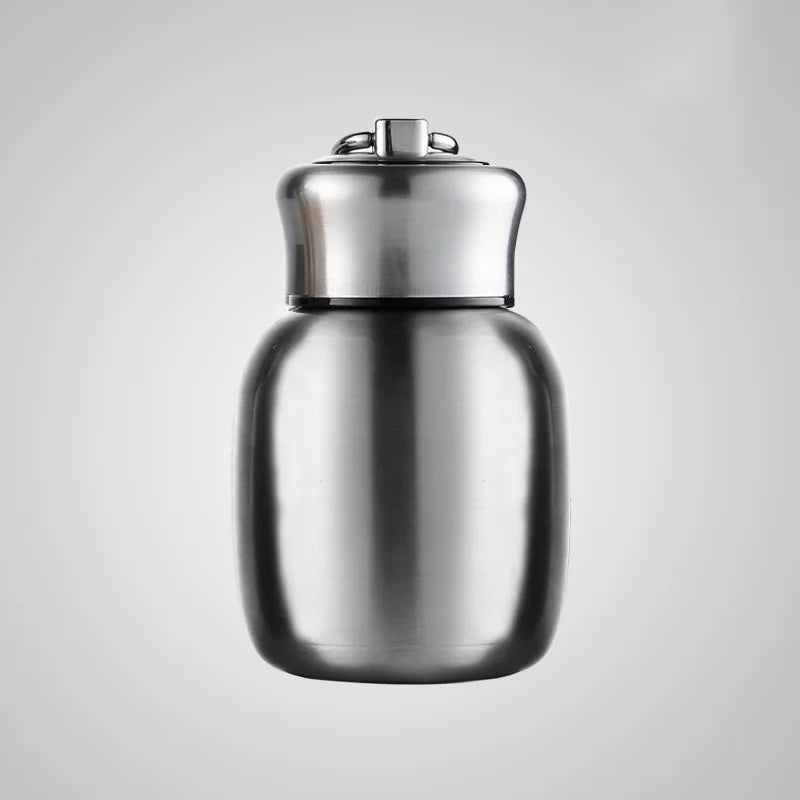 Mini Stainless Steel Vacuum Flask 200 ml – Portable Insulated Coffee & Travel Bottle