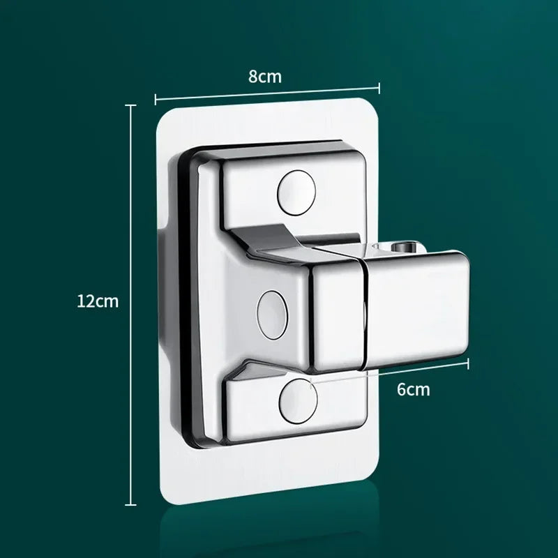 Adjustable ABS Shower Head Holder – Self-Adhesive Wall Mount Bracket for Handheld
