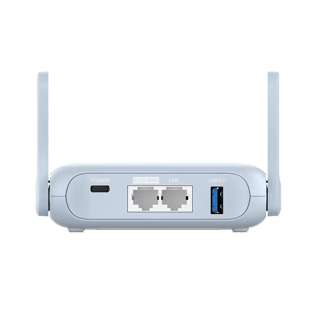 Pocket-Sized AX3000 Wi-Fi 6 Travel Router – GL-iNet Beryl AX (GL-MT3000), Secure VPN & Multi-Gig Ethernet