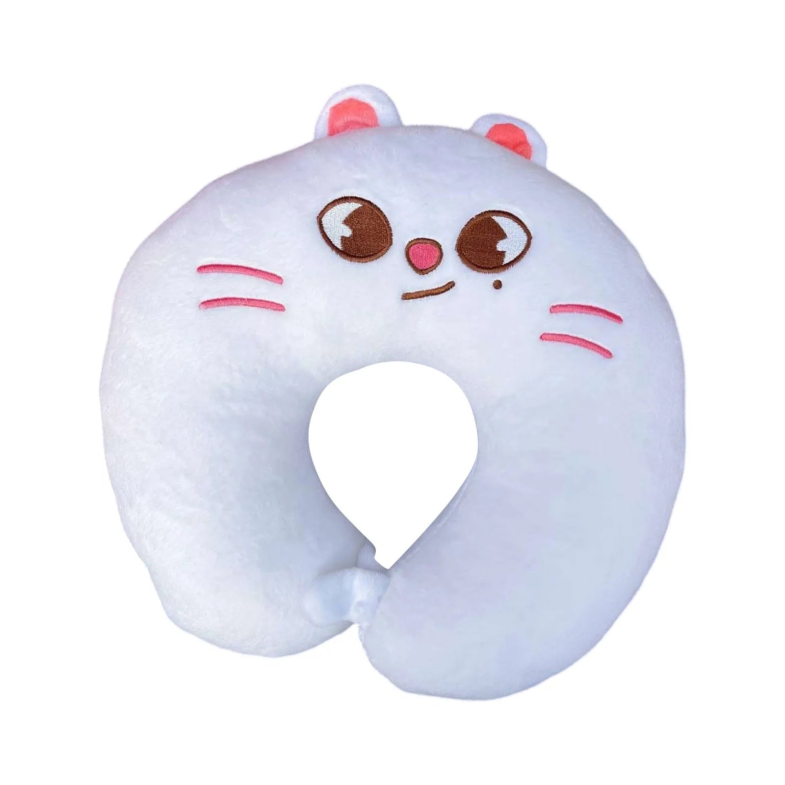 “ 7-color soft plush U-shaped neck pillow – cute & cozy travel cushion for children and adults, office & sleep support ”