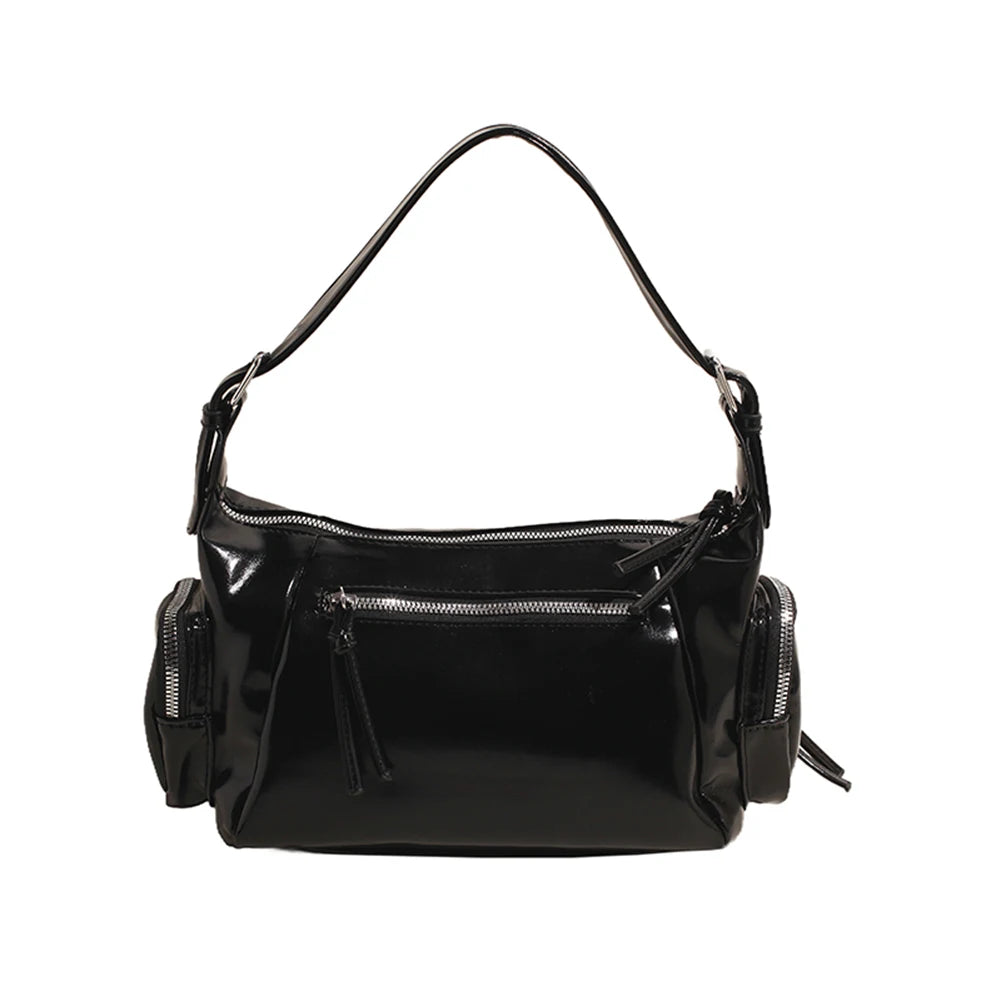 Women’s Soft PU Leather Under-Arm Hobo Bag – Multi-Pocket Tote for Work, Shopping & Travel