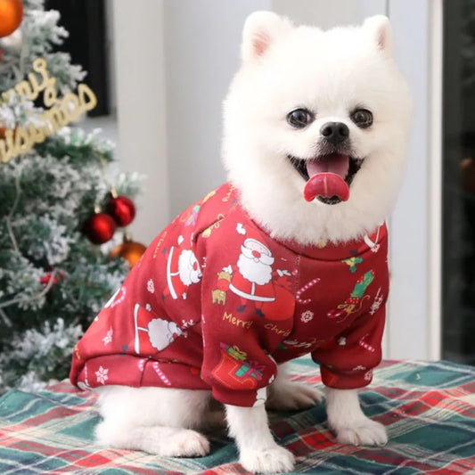 Christmas Dog Sweater – Warm Winter Pet Clothes for Small to Large Dogs & Cats (XS–4XL)