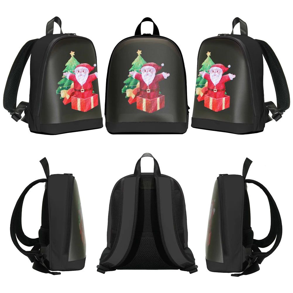 Portable LED Advertising Backpack with App Control – Waterproof Smart Business & Promotion Bag