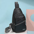PU Leather Shoulder Messenger Bag — Solid-Color Satchel Purse for Women & Girls