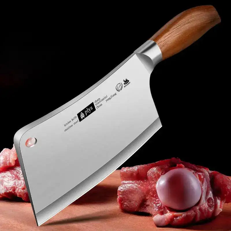 Forged Heavy-Duty Chef & Butcher Cleaver – Bone-Splitting Kitchen Knife for Home & Commercial Use 🔪