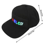 LED Cap Programmable Bluetooth App Control – Editable Colorful LED Hat for Outdoor Concert & Carnival