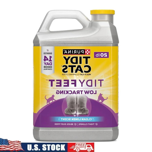Clumping Cat Litter 20LB Jug – Low Dust, Easy Scoop with 14-Day Odor Control, Ideal for Multi-Cat Households
