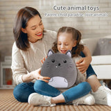 10-Inch Cat Plush Pillow – Soft Stuffed Animal Toy, Cute Fluffy Cushion, Collectible Comfy Pillow for Kids, Boys & Girls Bedroom Decor