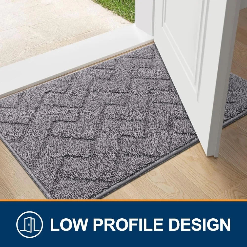 Indoor Door Mat 32″×20″ – Dirt-Resistant & High-Absorbency Rug with Non-Slip Rubber Backing
