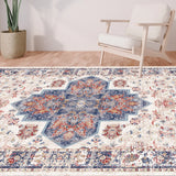 Retro Persian Sponge Carpet – Washable Non-Shedding Stain-Resistant Area Rug for Living Room & Home Décor